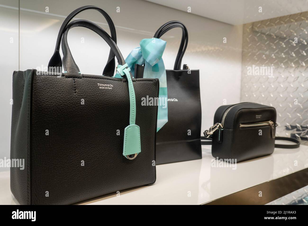 Tiffany & Company Flagship Store ist ein Luxusziel, 2022, NYC, USA Stockfoto