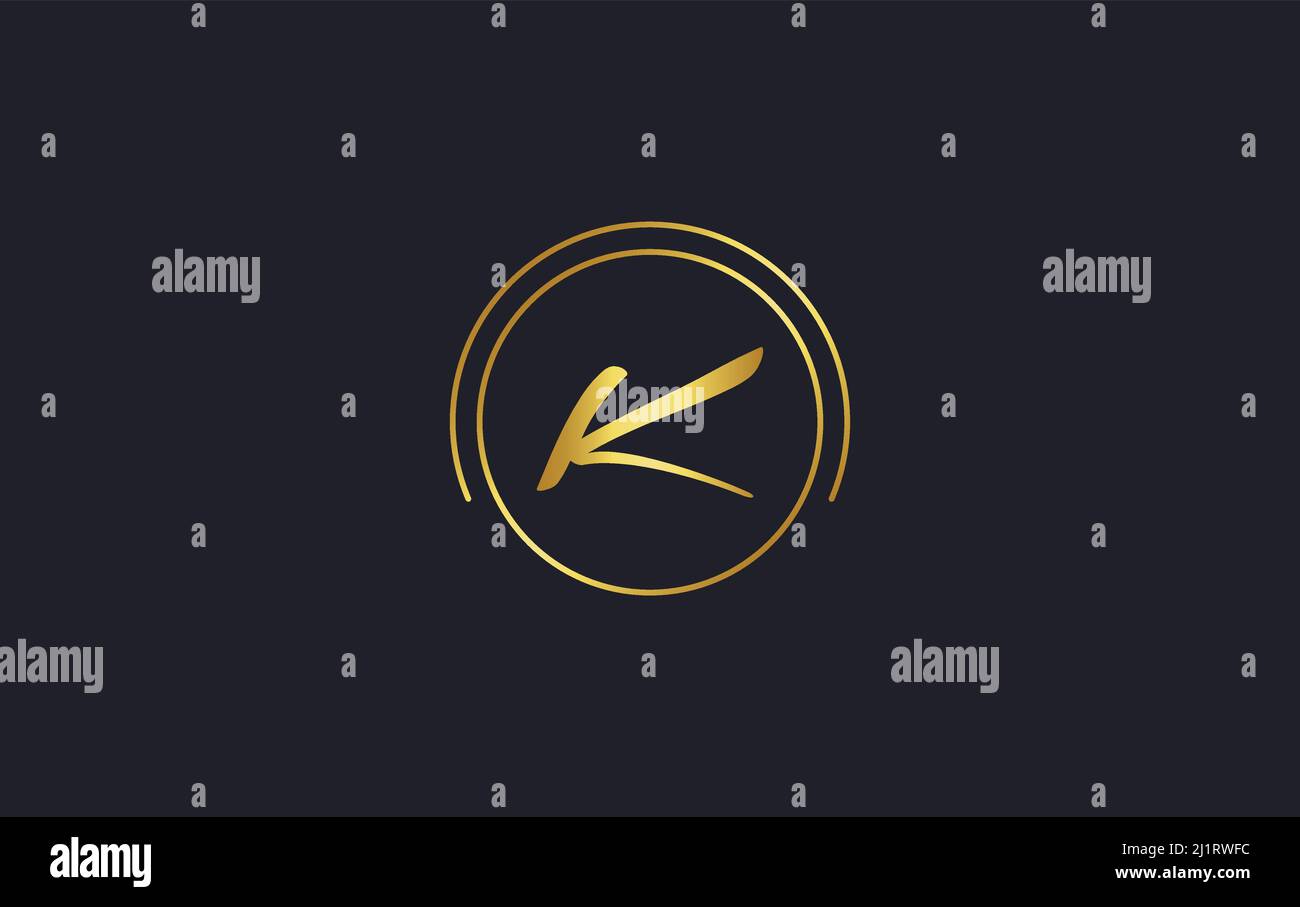 Einfacher Kreis-Logo-Vektor und einzigartiges Kunst-Logo-Design mit dem Buchstaben und Alphabete-Vektor Stock Vektor