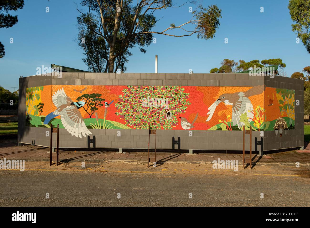 Mosaic Mural Art, Coonalpyn, South Australia, Australien Stockfoto