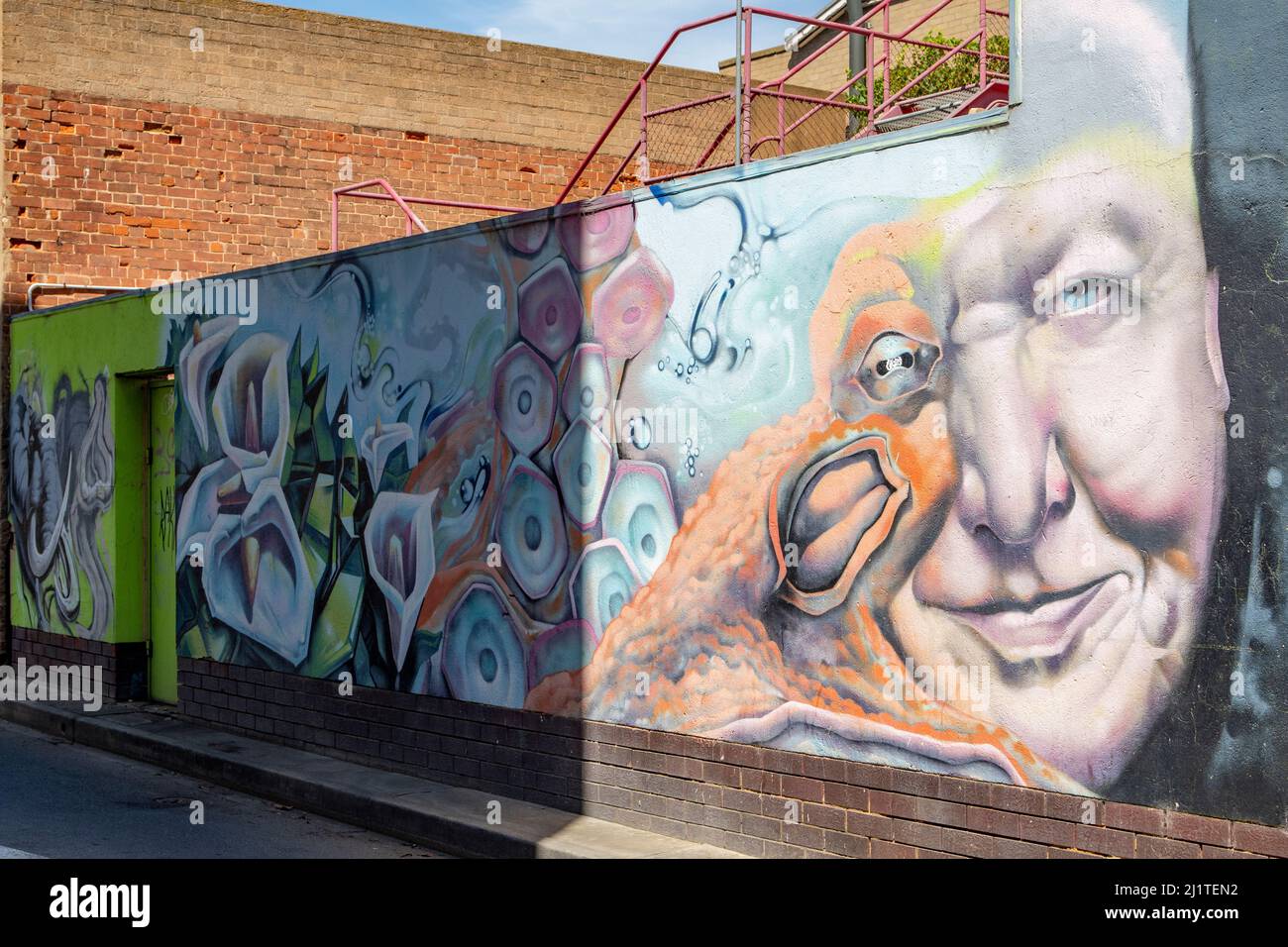 Street Art, Port Adelaide, South Australia, Australien Stockfoto