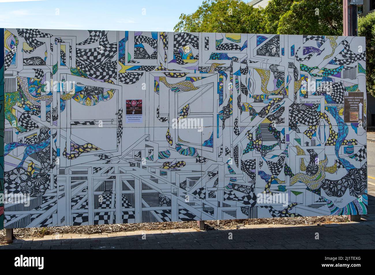 Designer Street Art, Port Adelaide, South Australia, Australien Stockfoto