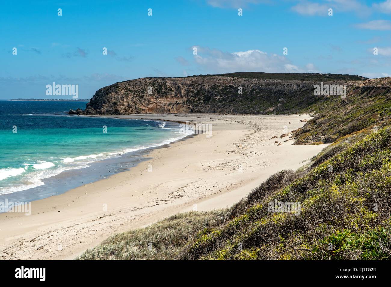 Strand in Kemp Bay, Yorke Peninsula, South Australia, Australien Stockfoto