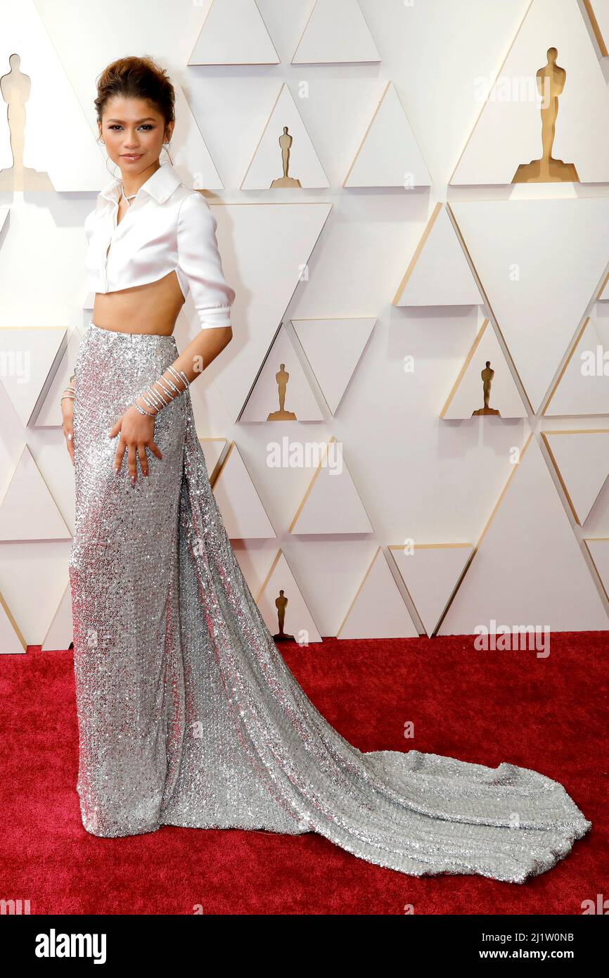 LOS ANGELES - MAR 27: Zendaya Coleman bei den Academy Awards 94. im Dolby Theater am 27. März 2022 in Los Angeles, CA (Foto: Katrina Jordan/Sipa USA) Stockfoto