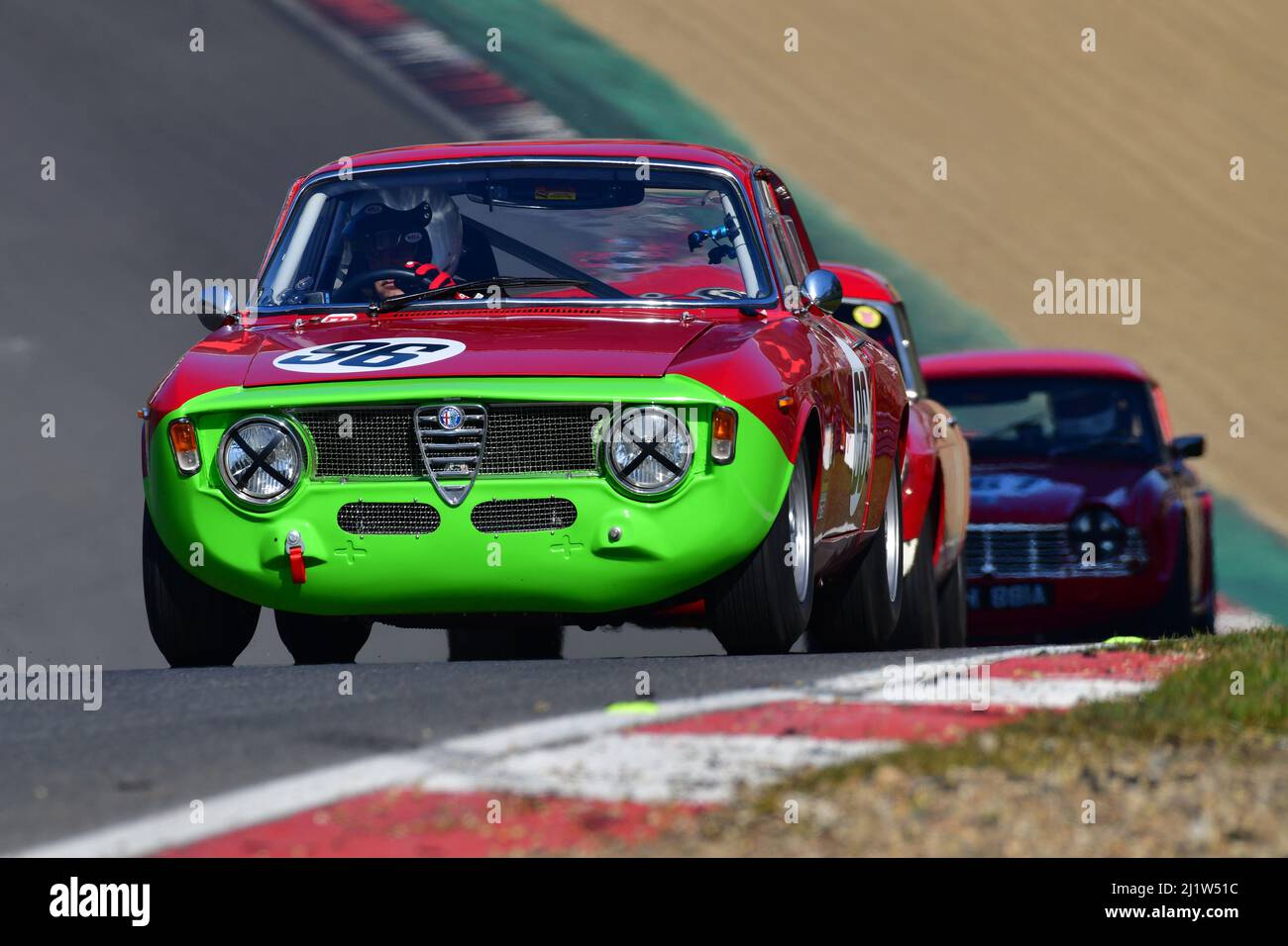 Neil Merry, Alfa Romeo GTA, Equipe GTS A, Pre 1966 Sports und GT-Fahrzeuge mit 5 verschiedenen Klassen, die von der Motorgröße bestimmt werden, reichen von 1150cc bis 2 Stockfoto