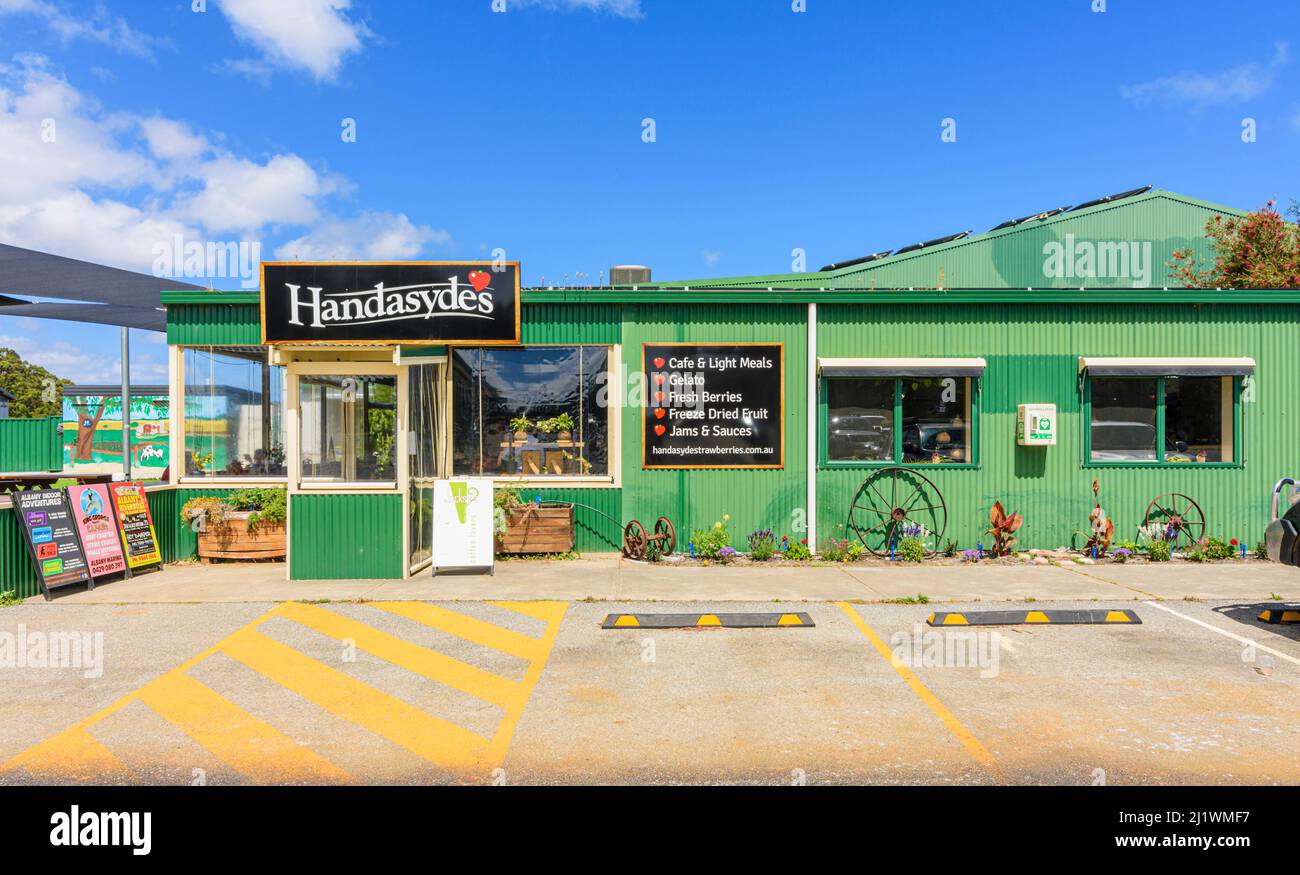 Handasydes Cafe und Strawberry Farm, Albany, Westaustralien Stockfoto