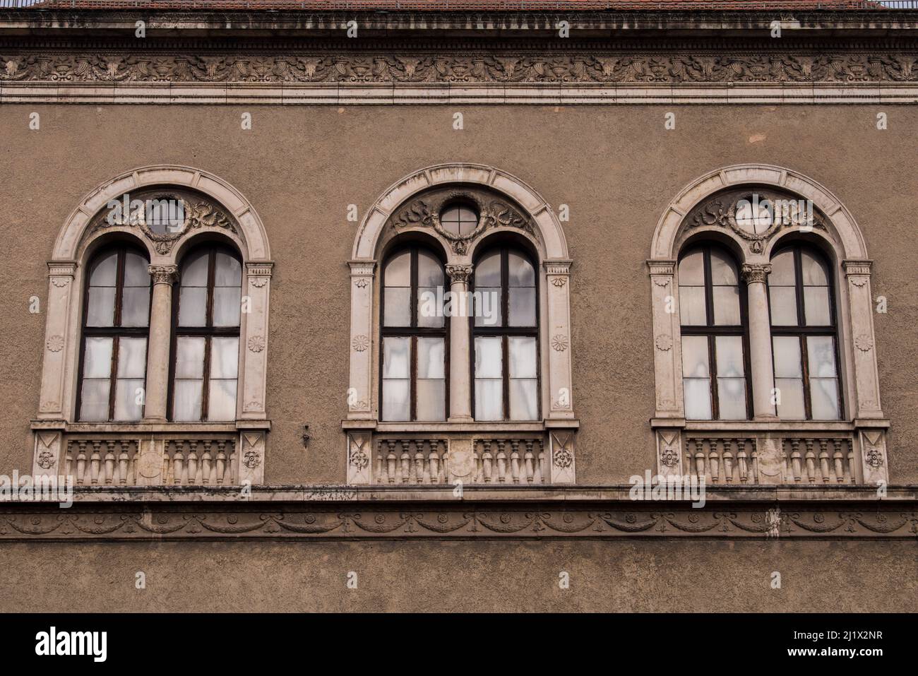 München, Deutschland - Dezember 20,2021 : berühmtes Bayerisches Nationalmuseum in München. Stockfoto