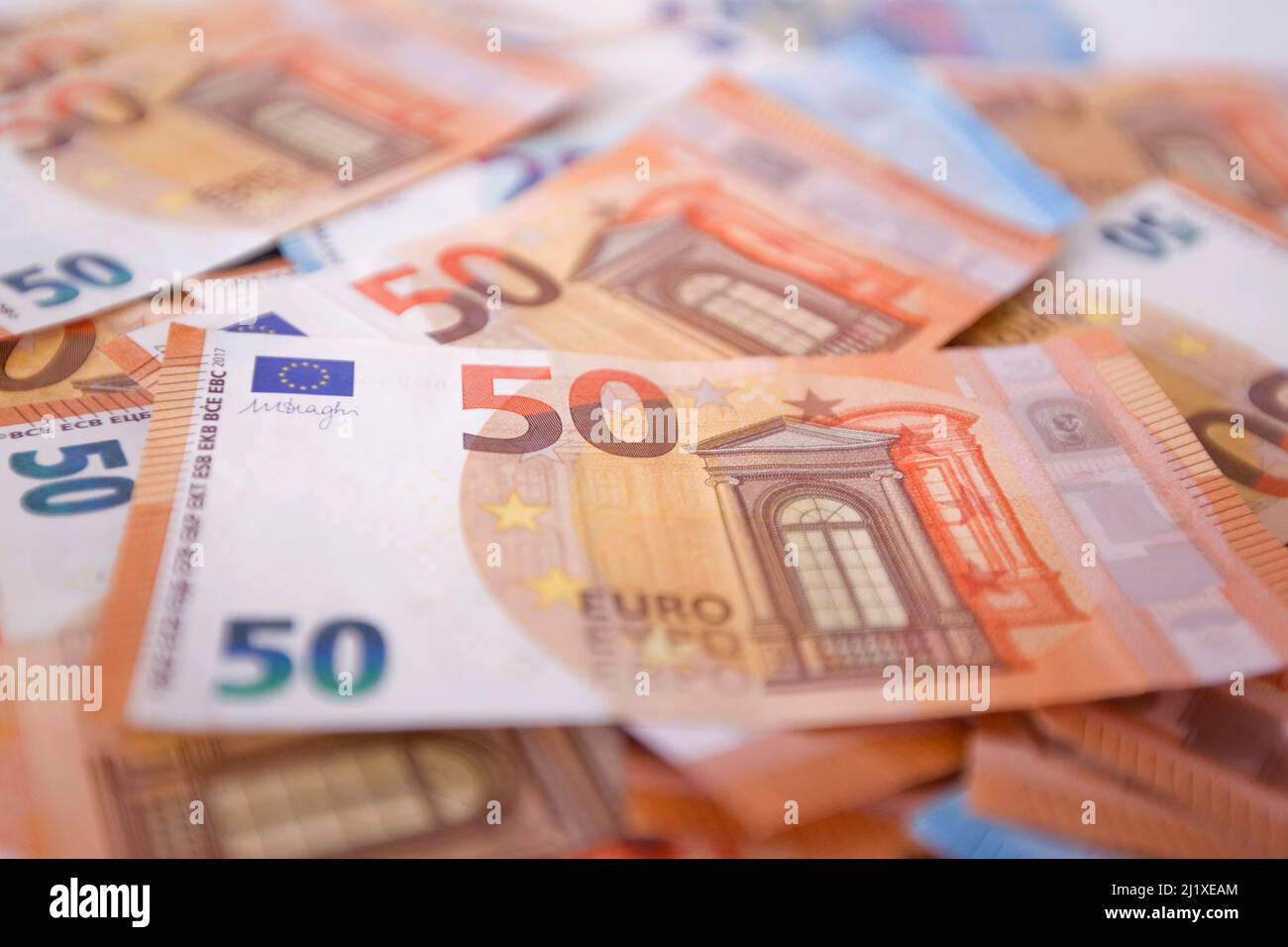 50 Euro-Banknoten Stockfoto