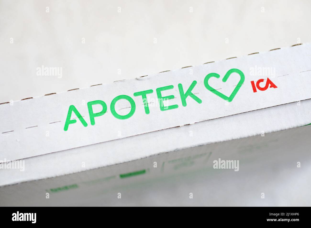 Apotek Hjärtat ist eine schwedische Apothekenkette mit über 390 Apotheken in Schweden und damit die umsatzstärkste Pharmakenkette Schwedens. Stockfoto