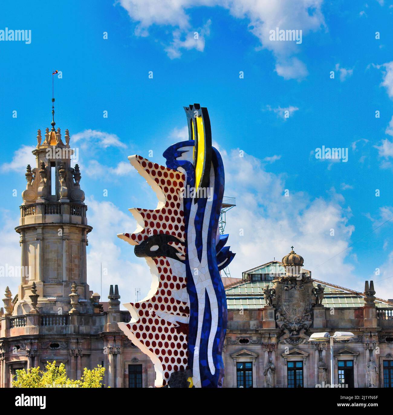 Barcelona, die kosmopolitische Hauptstadt der spanischen Region Katalonien, ist vor allem für seine Kunst und Architektur bekannt. Stockfoto