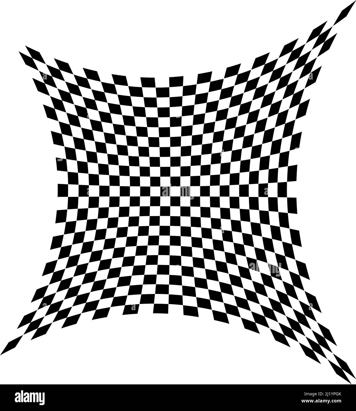 Kariertes, quadratisch gemustertes Element. Rennen, Rennen, Ziellinie Flagge. Schachbrett, Schachbrett Form Vektor - Stock Vektor Illustration, Clip-Art GRA Stock Vektor