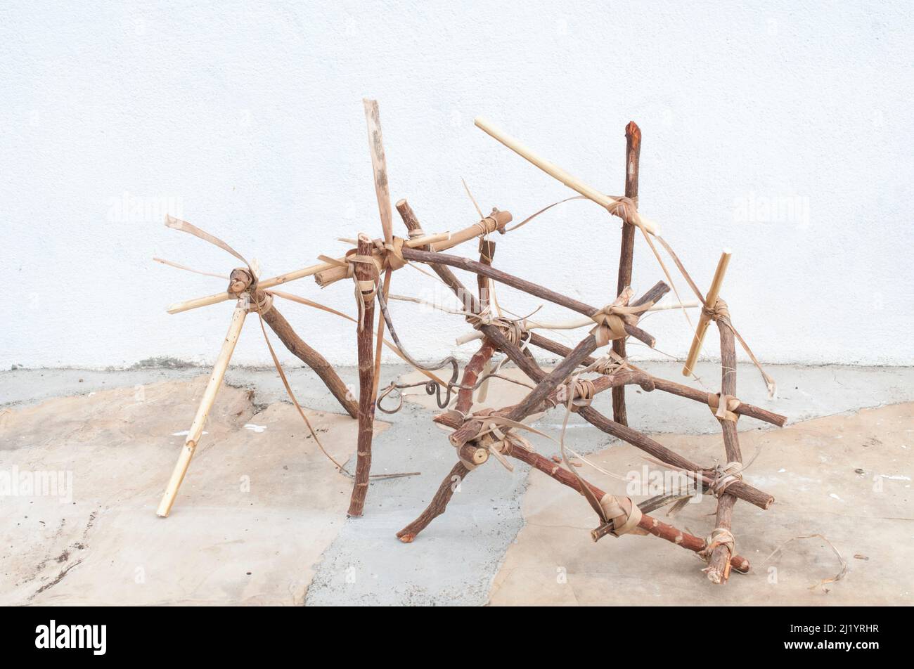 Kunst Skulptur Modell für organische Architektur, Miniaturbau Stockfoto