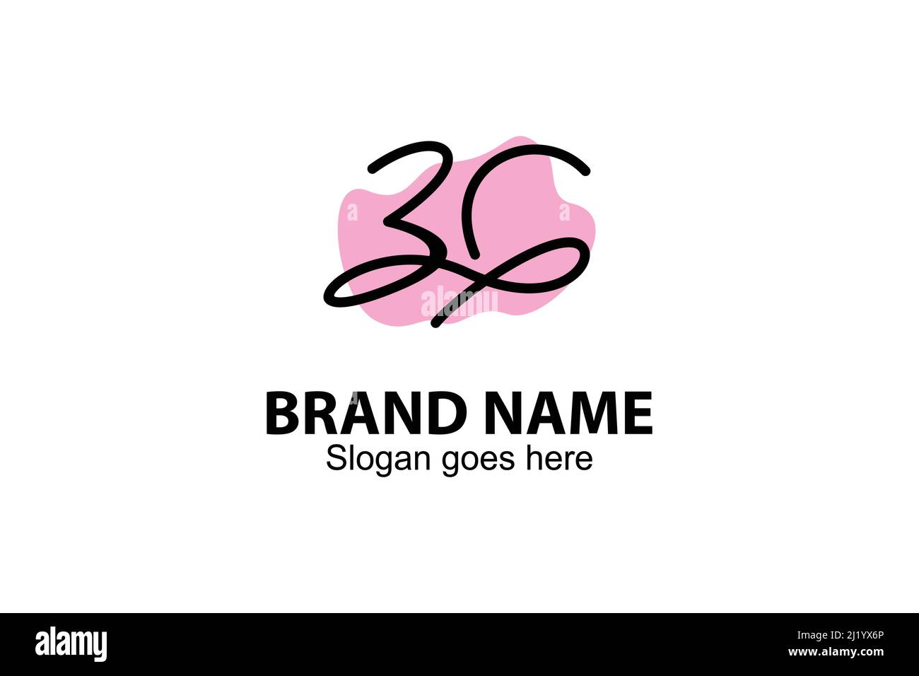 Abstract 3G Buchstaben Logo Linie Kunst Design Konzept. Modernes und schönes 3G Lettering Line Art abstraktes Logo, auch spärlich und einzigartig. Stock Vektor