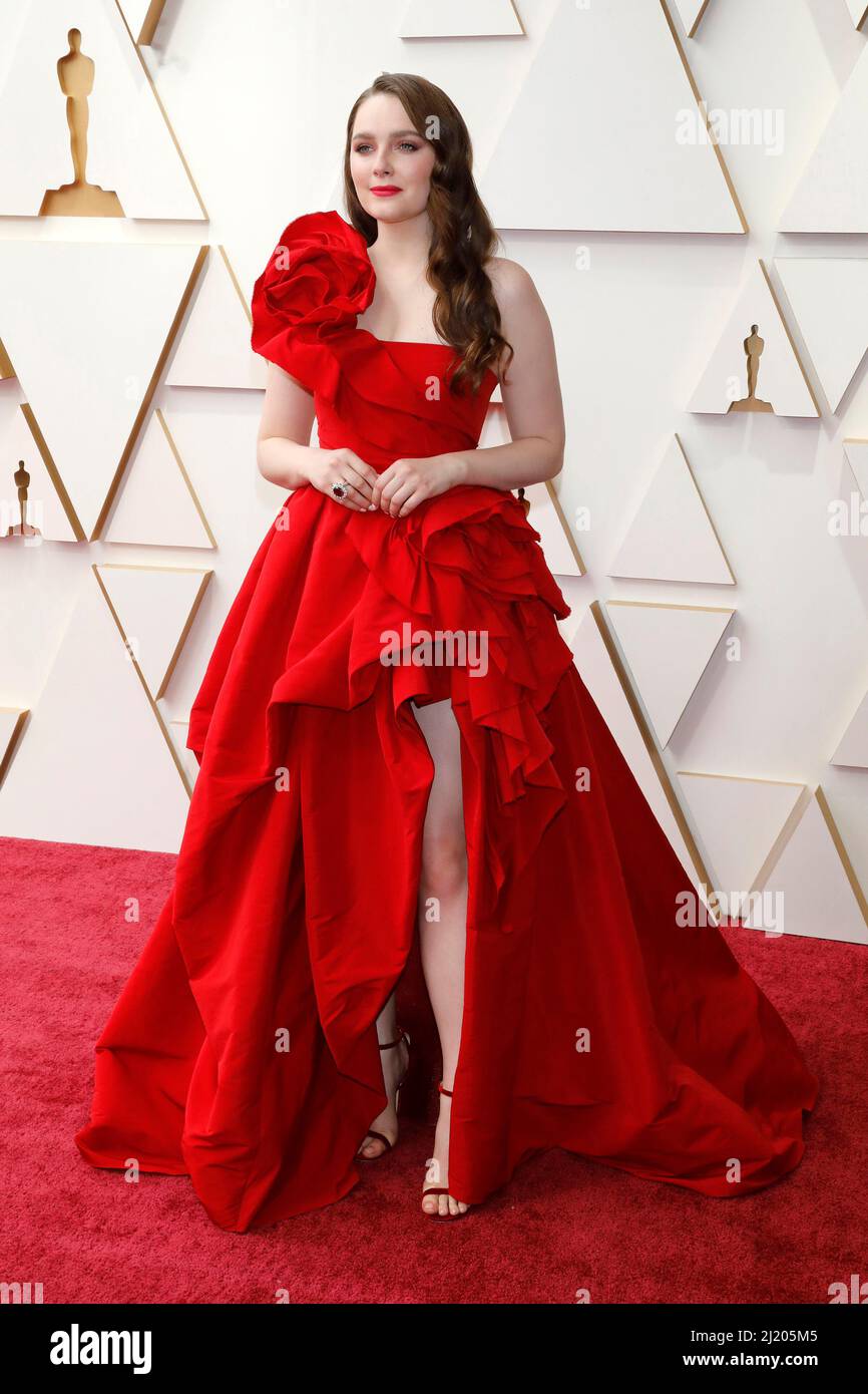 27. März 2022, Los Angeles, Kalifornien, USA: AMY FORSYTH bei den Academy Awards 94. im Dolby Theater. (Bild: © Kay Blake/ZUMA Press Wire) Stockfoto