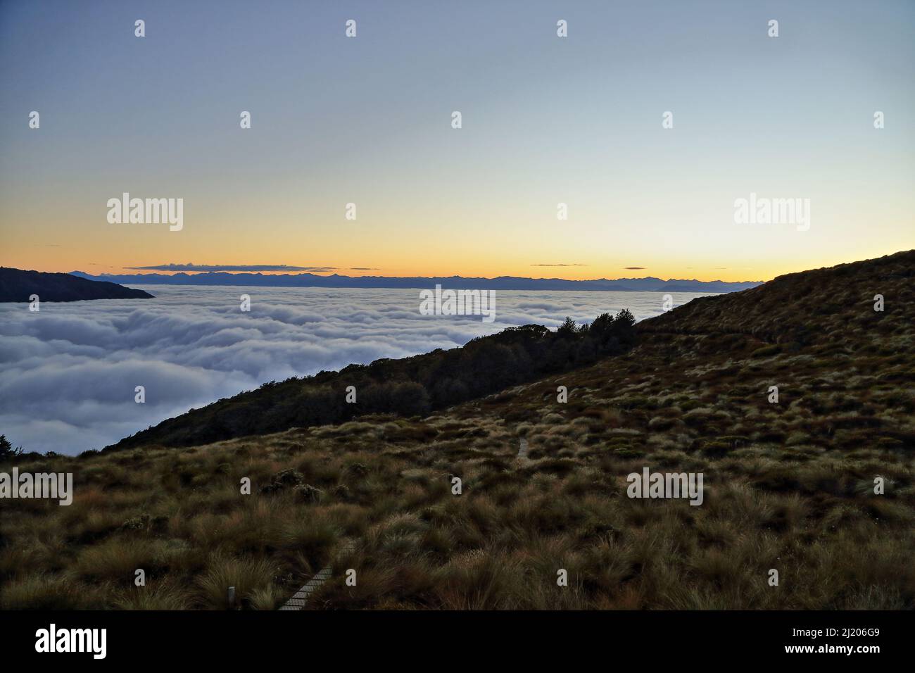 Kepler Track Fiordland Neuseeland Stockfoto