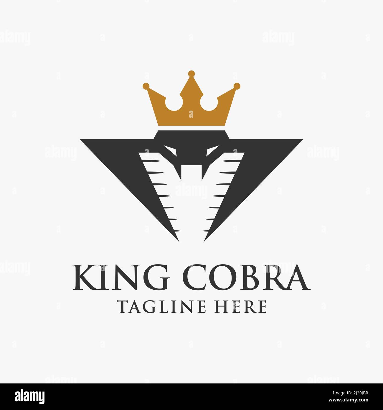 Kingsize-Cobra-Logo Stock Vektor