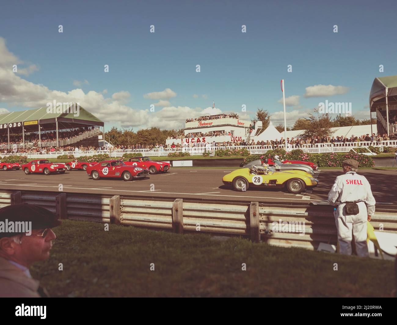 2015 Goodwood Revival auf der Goodwood Autorennstrecke West Sussex UK Stockfoto
