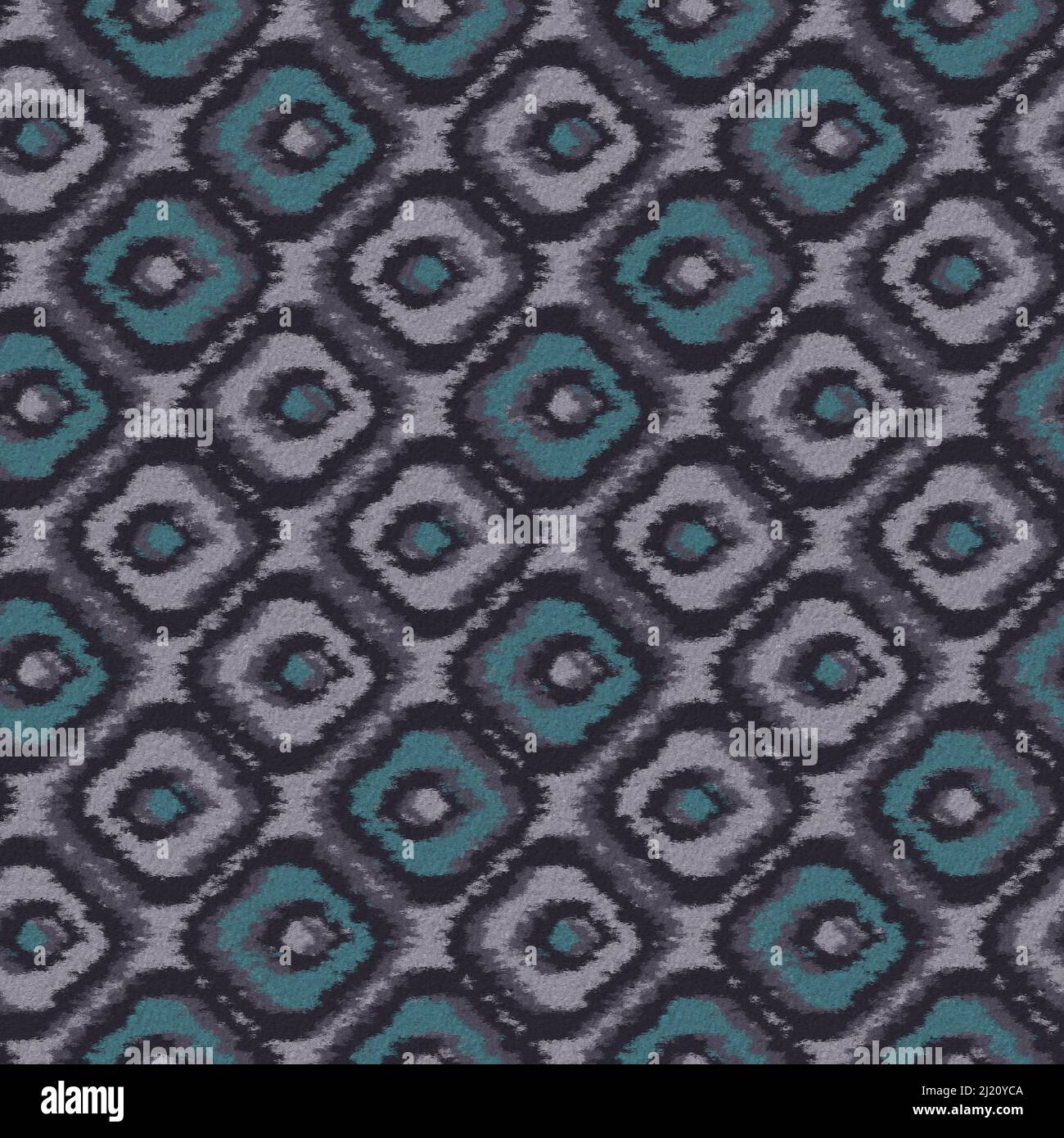 Nahtlose Ikat- indische Textil-Multicolor-Muster-Designs Stockfoto