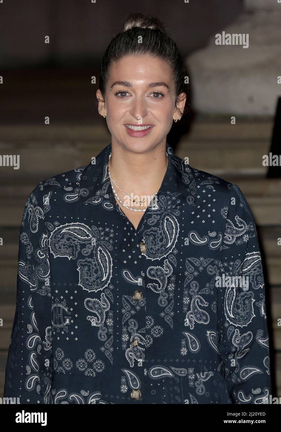 17. März 2022 - London, England, Großbritannien - Harriet Rose besucht die Sondervorführung „Moon Knight“ der Marvel Studios im British Museum Stockfoto