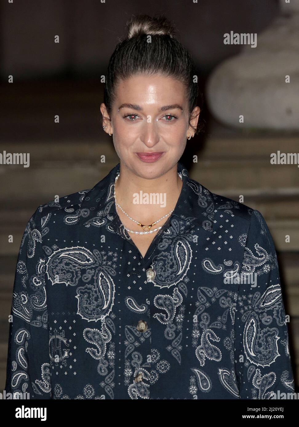 17. März 2022 - London, England, Großbritannien - Harriet Rose besucht die Sondervorführung „Moon Knight“ der Marvel Studios im British Museum Stockfoto