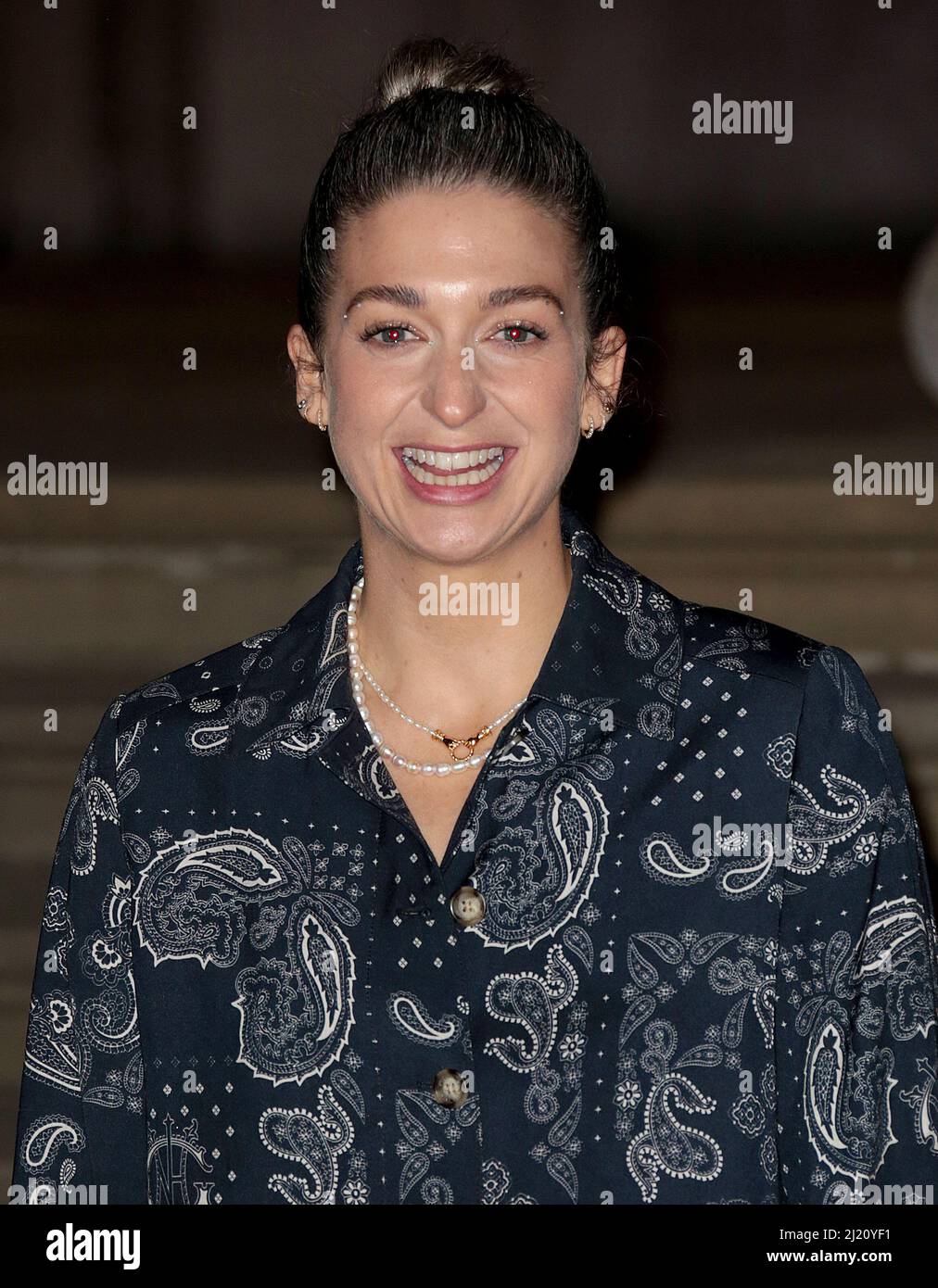 17. März 2022 - London, England, Großbritannien - Harriet Rose besucht die Sondervorführung „Moon Knight“ der Marvel Studios im British Museum Stockfoto