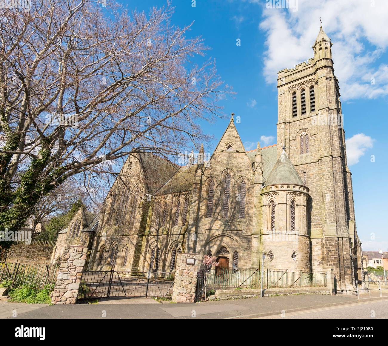 Die entweitete North Trinity Church in Kelso, Scottish Borders, Schottland, Großbritannien Stockfoto