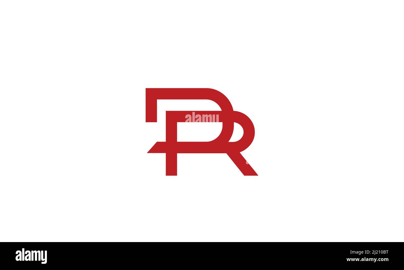 Buchstabenbuchstaben Initialen Monogramm-Logo DR, RD, D und R Stock Vektor