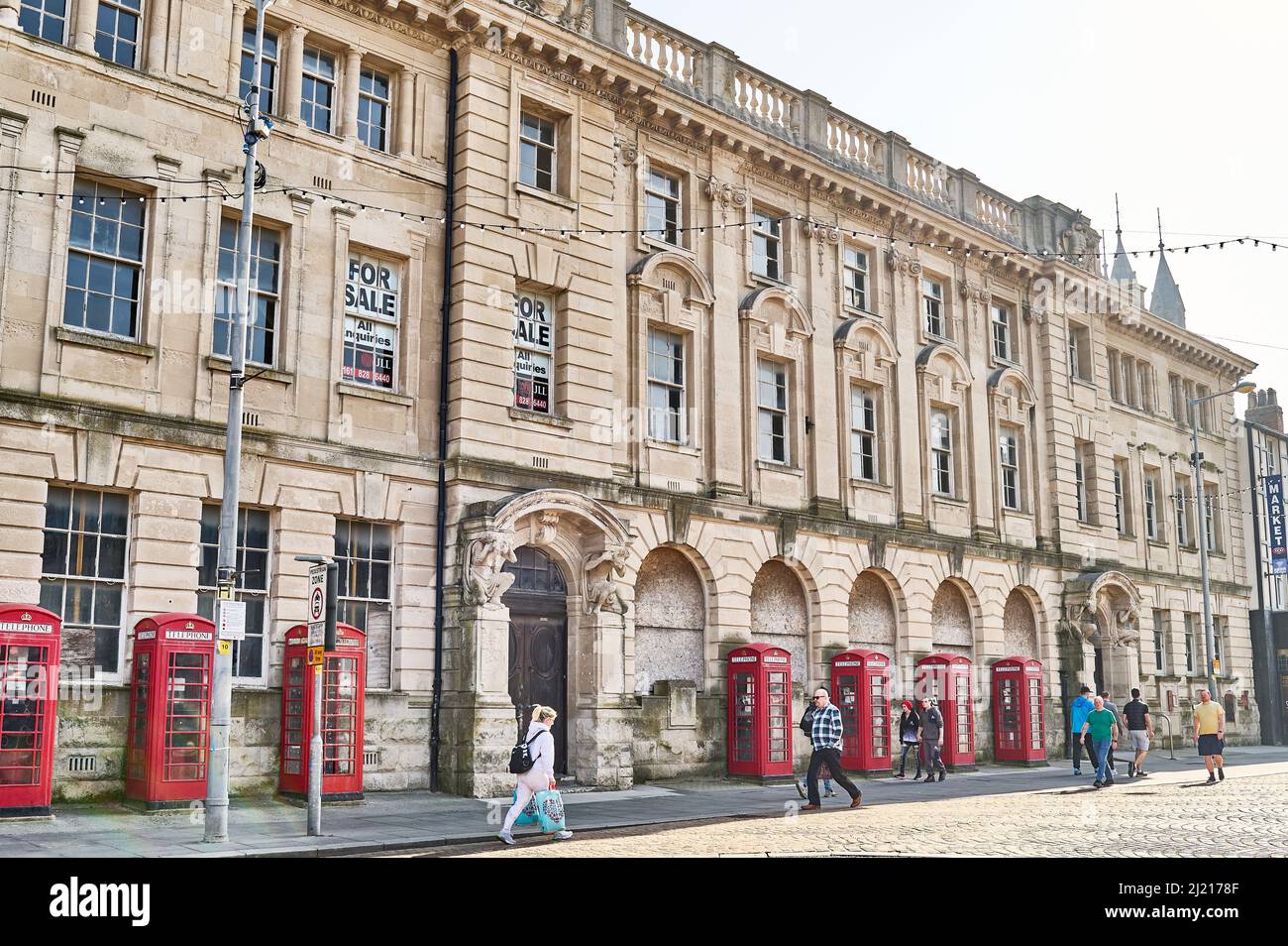 Das ehemalige Postgebäude in der Abingdon Street, Blackpool Stockfoto