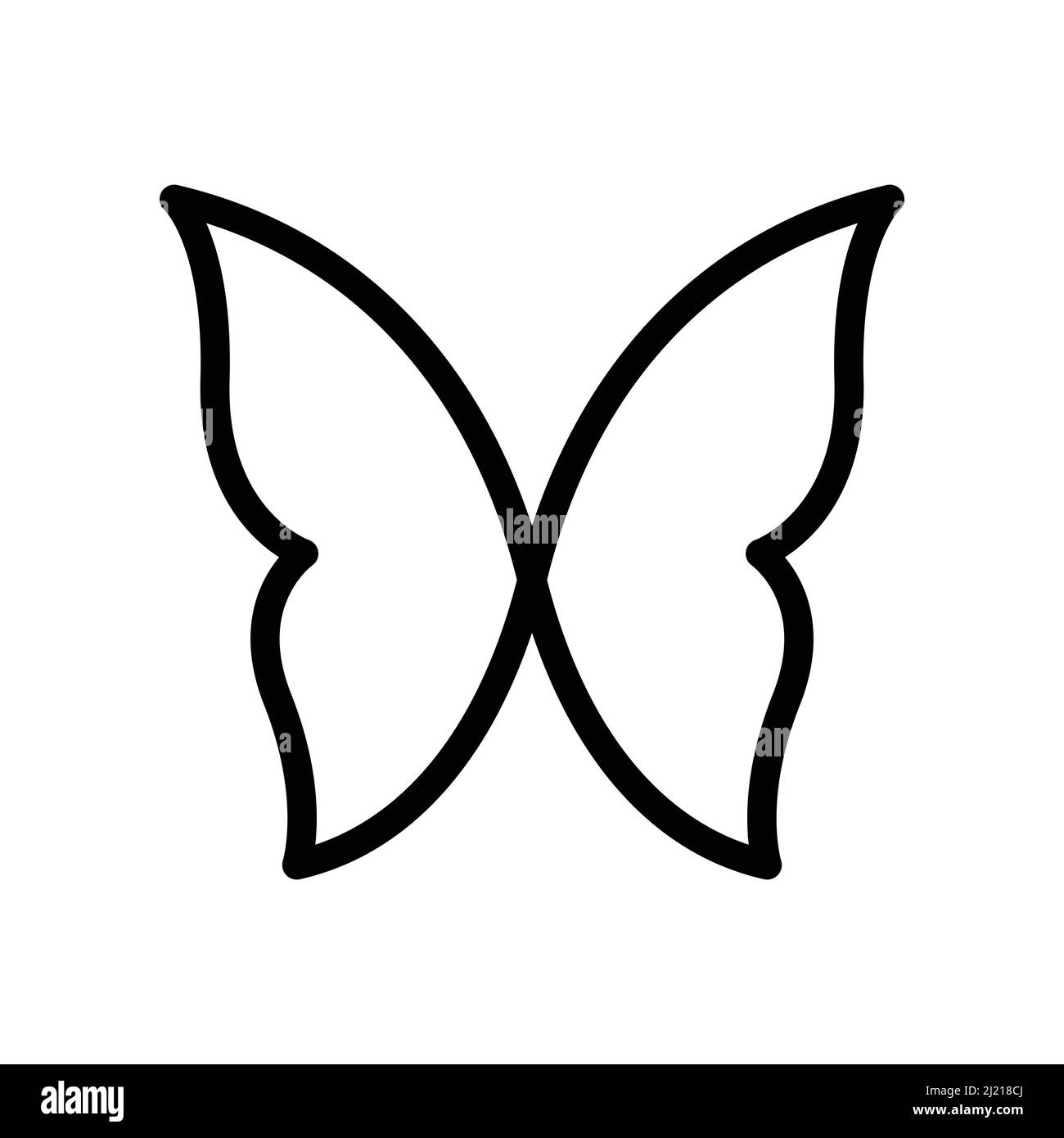 Schmetterling Logo Design Vektor Stock Vektor