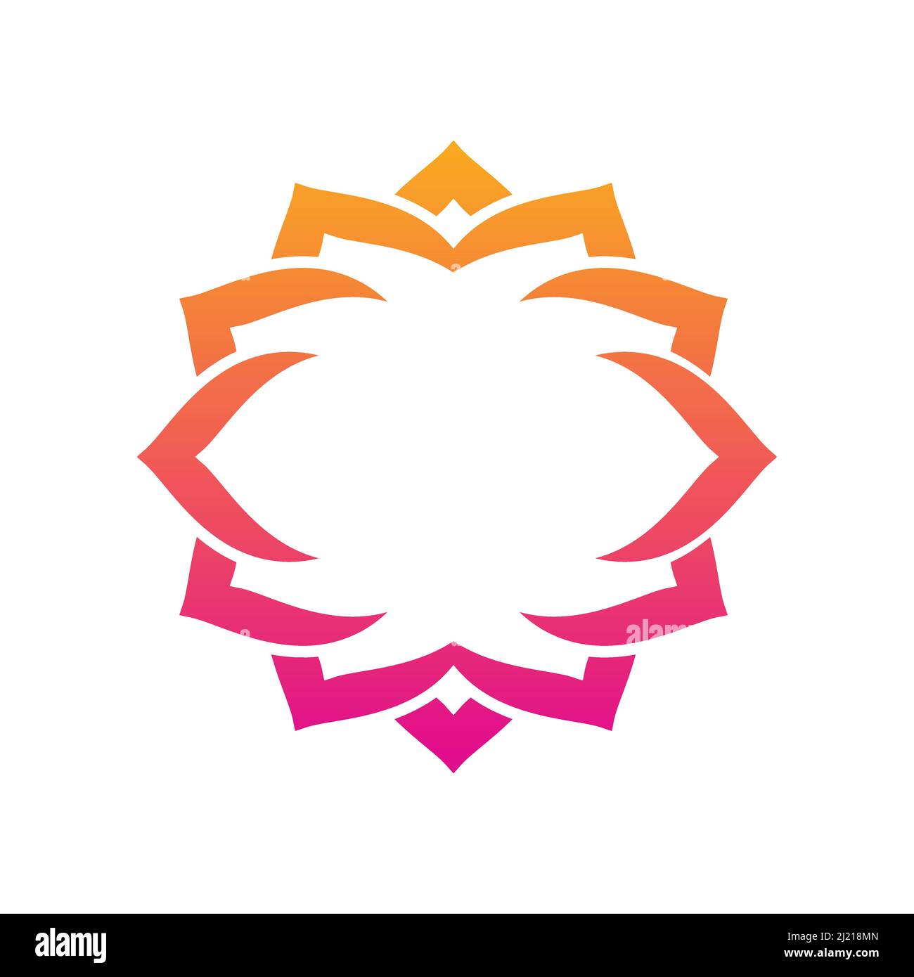 Natur floral Blume Blatt Logo Ornament Design Vektor Stock Vektor