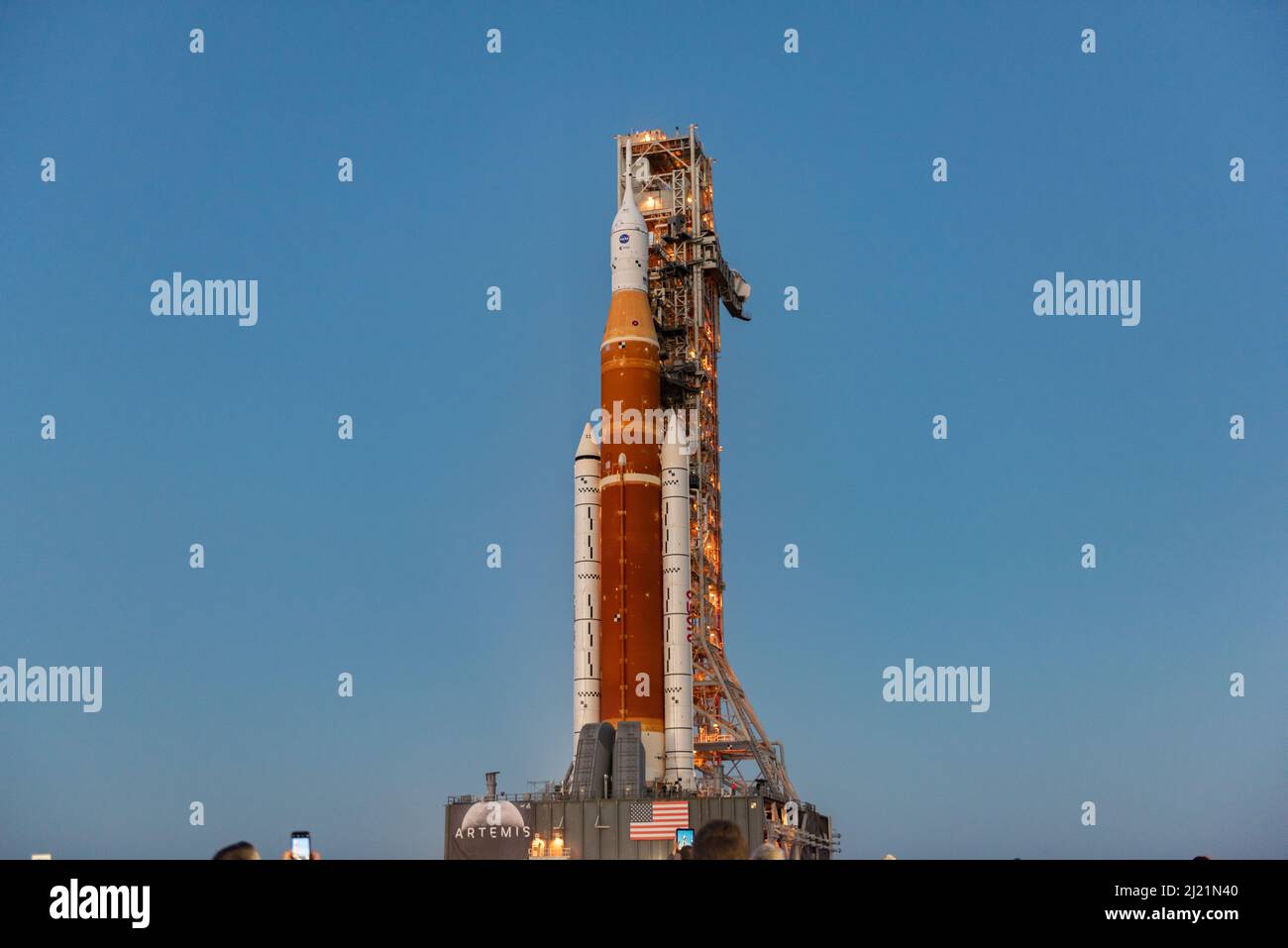 Raketenstart-System der NASA Stockfoto