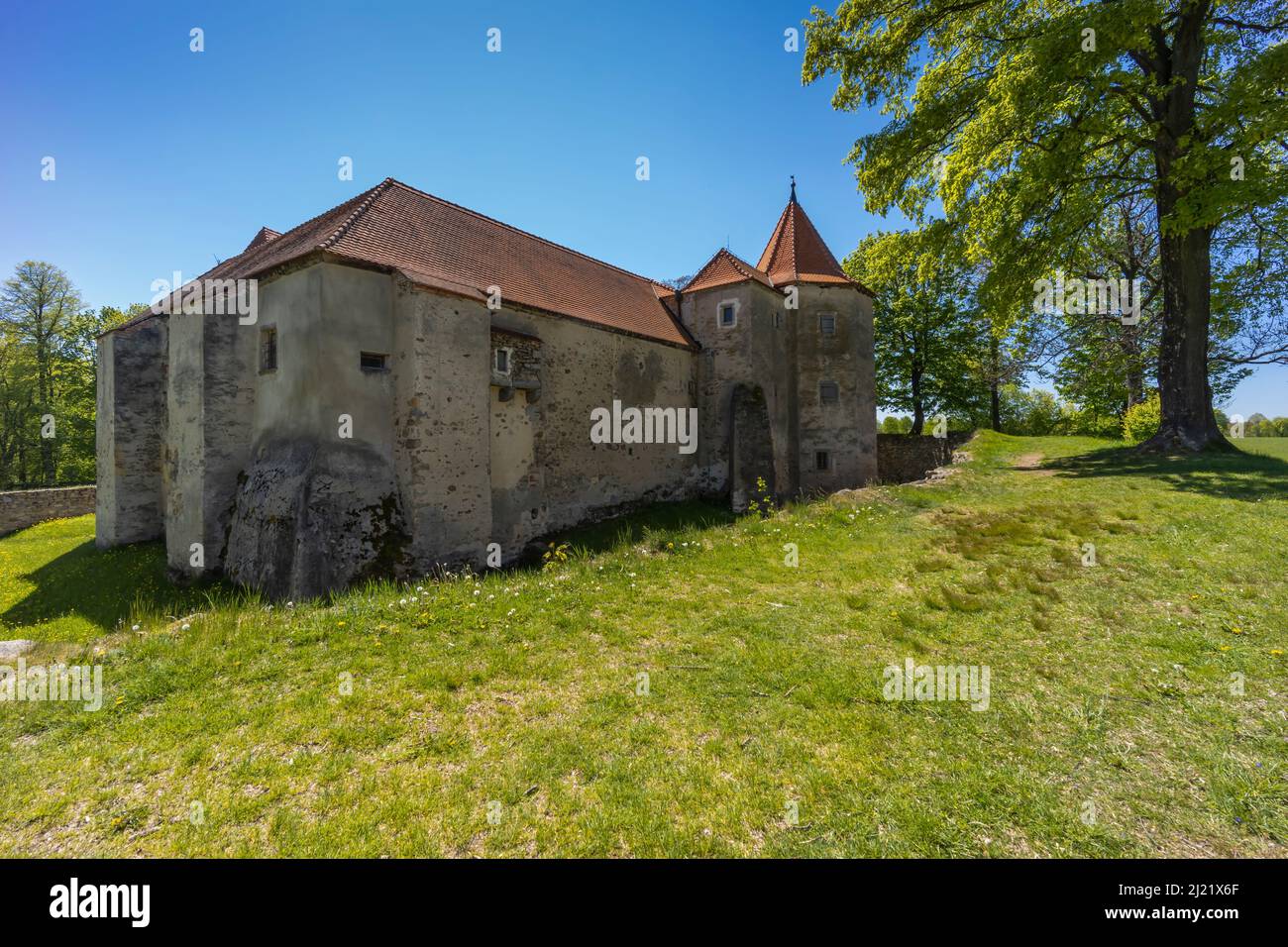 Festung Cuknstejn bei Nove hrady, Südböhmen, Tschechische Republik Stockfoto