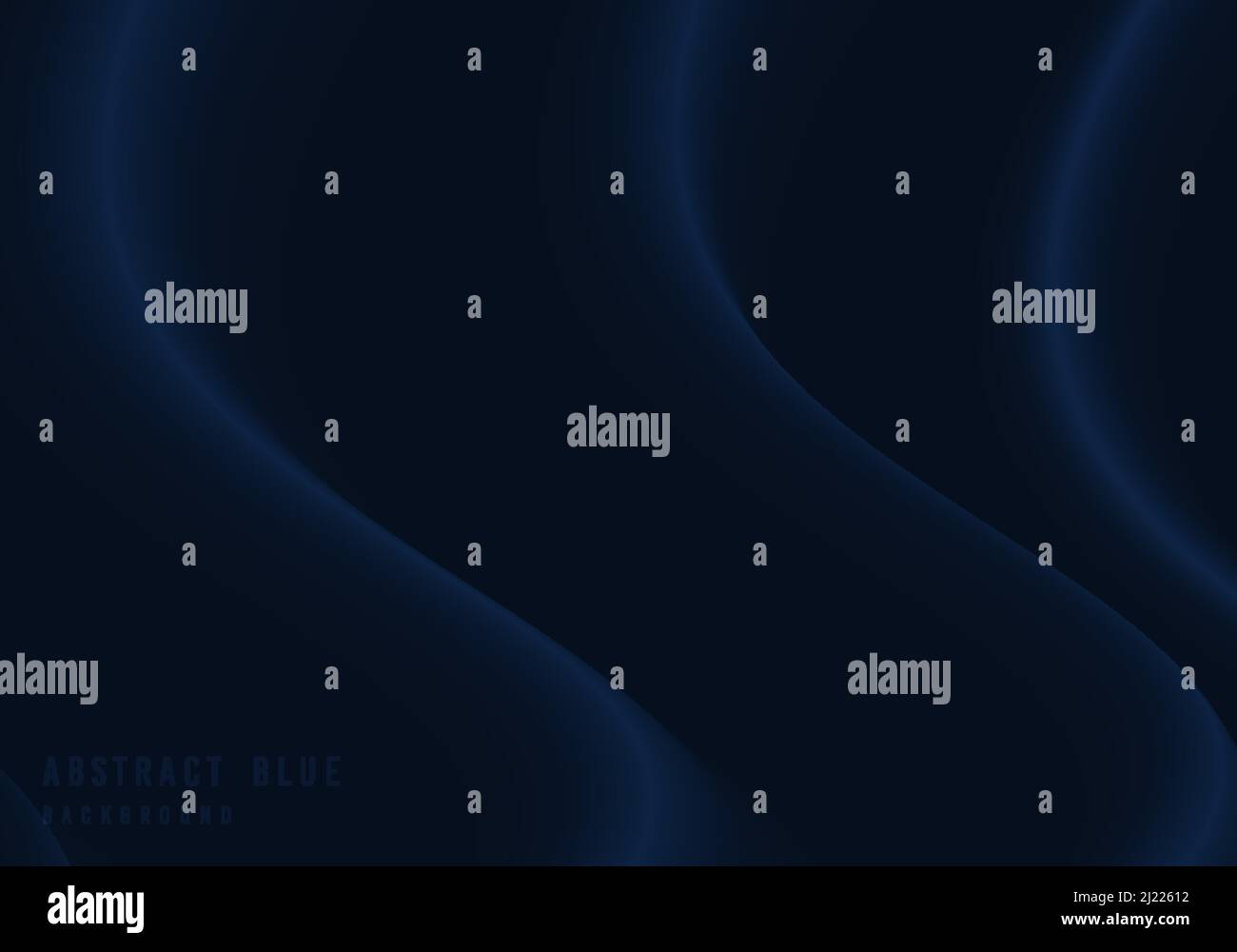 Abstrakte blau glatte fliegende Seide Vorlage dekorativ. Einfaches Erstellen für den Kopierbereich des Texthintergrunds. Illustrationsvektor Stock Vektor