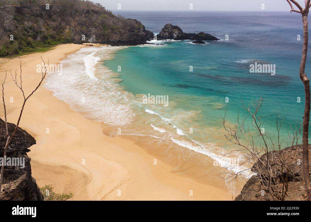 Sancho Strand in Fernando de Noronha Insel, Brasilien. Stockfoto