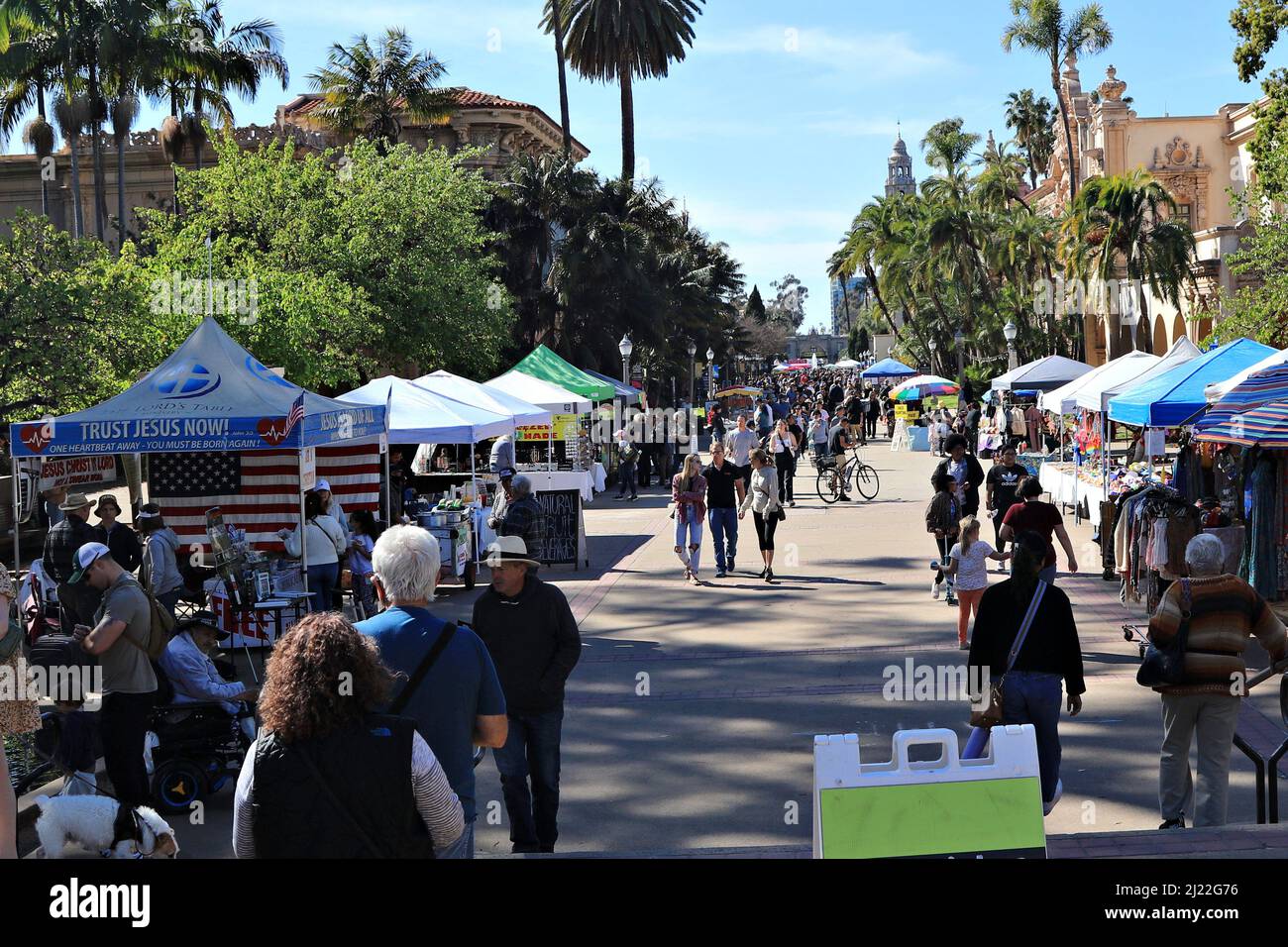 Szenen aus dem Balboa Park, San Diego Stockfoto