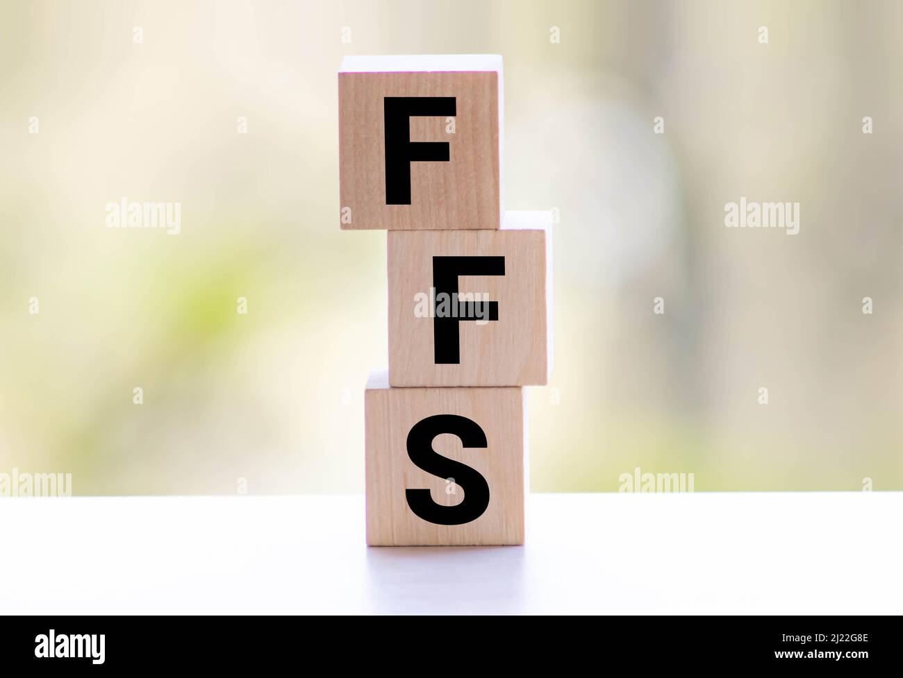 FFS, Akronym, Internet Slang oder Text Speak, verwendet, um Überraschung oder Horror auszudrücken Stockfoto