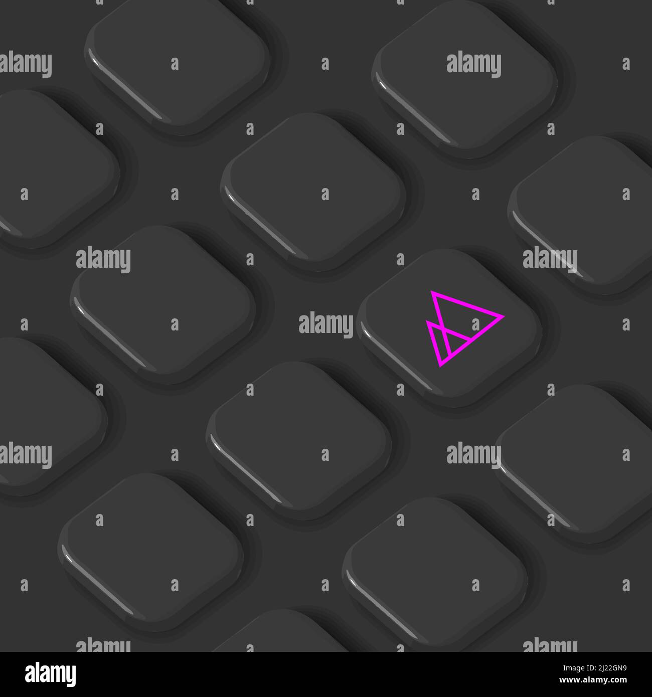 App-Symbol Mockup Vektorvorlage Präsentationswinkel Stock Vektor