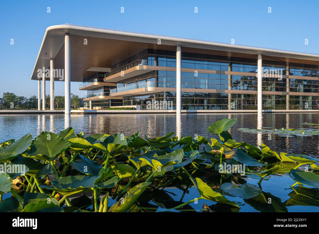 PGA TOUR Global Headquarters bei Sonnenaufgang in Ponte Vedra Beach, Florida. (USA) Stockfoto