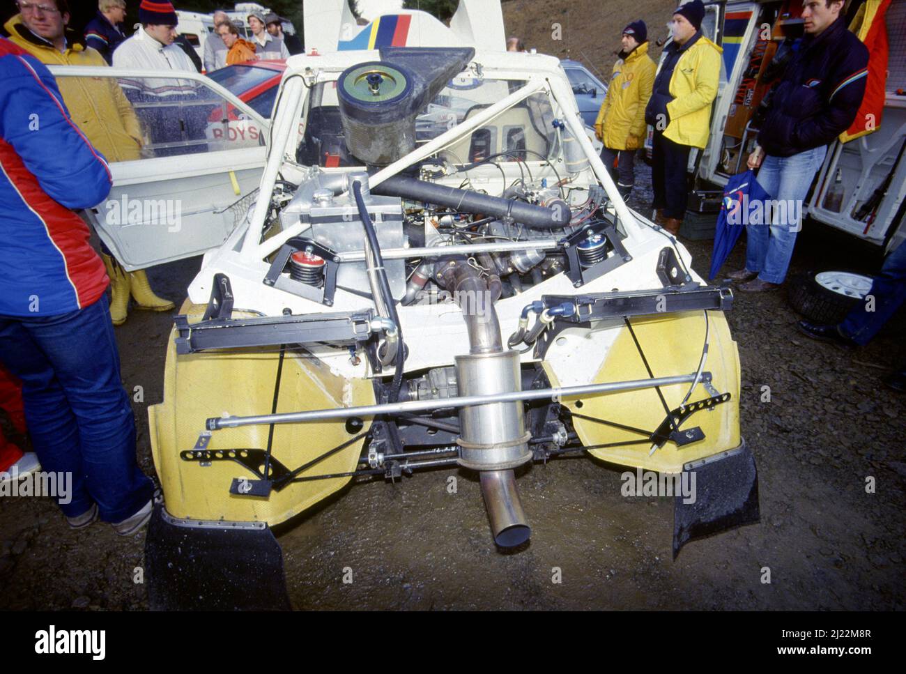 Peugeot 205 Turbo 16 GRB Peugeot Talbot Sport-Motor Stockfoto