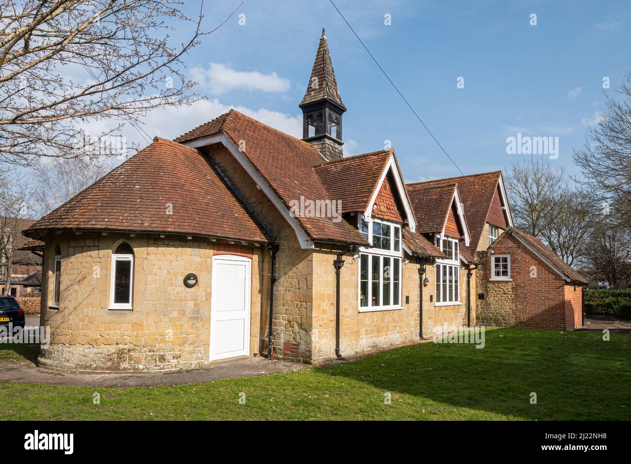 Liphook Bibliotheksgebäude im Dorf Hampshire, England, Großbritannien Stockfoto