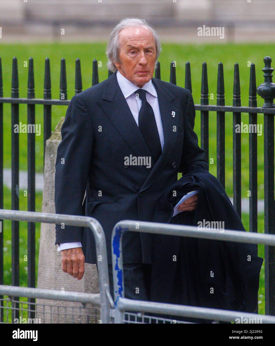 London, Großbritannien. 29. März 2022. Jackie Stewart, ehemaliger Formel-1-Fahrer, beim Memorial Service für Prince Philip in Westminster Abbey. Kredit: Mark Thomas/Alamy Live Nachrichten Stockfoto