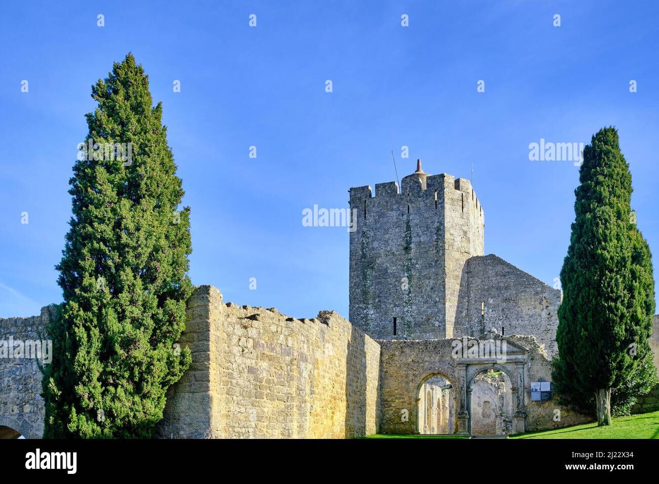 Die mittelalterliche Burg von Palmela, aus dem 12.. Jahrhundert. Portugal Stockfoto