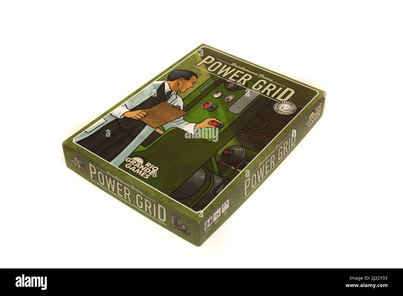 Das Brettspiel, Power Grid Stockfoto