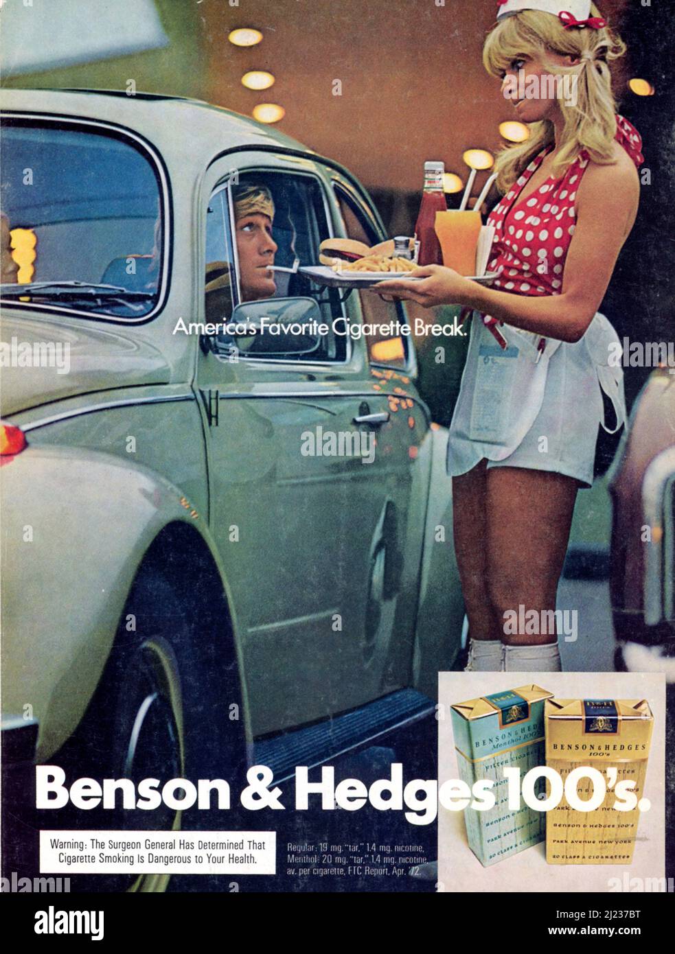 Vintage 25 September 1972 „Sports Illustrated“-Werbung, USA Stockfoto