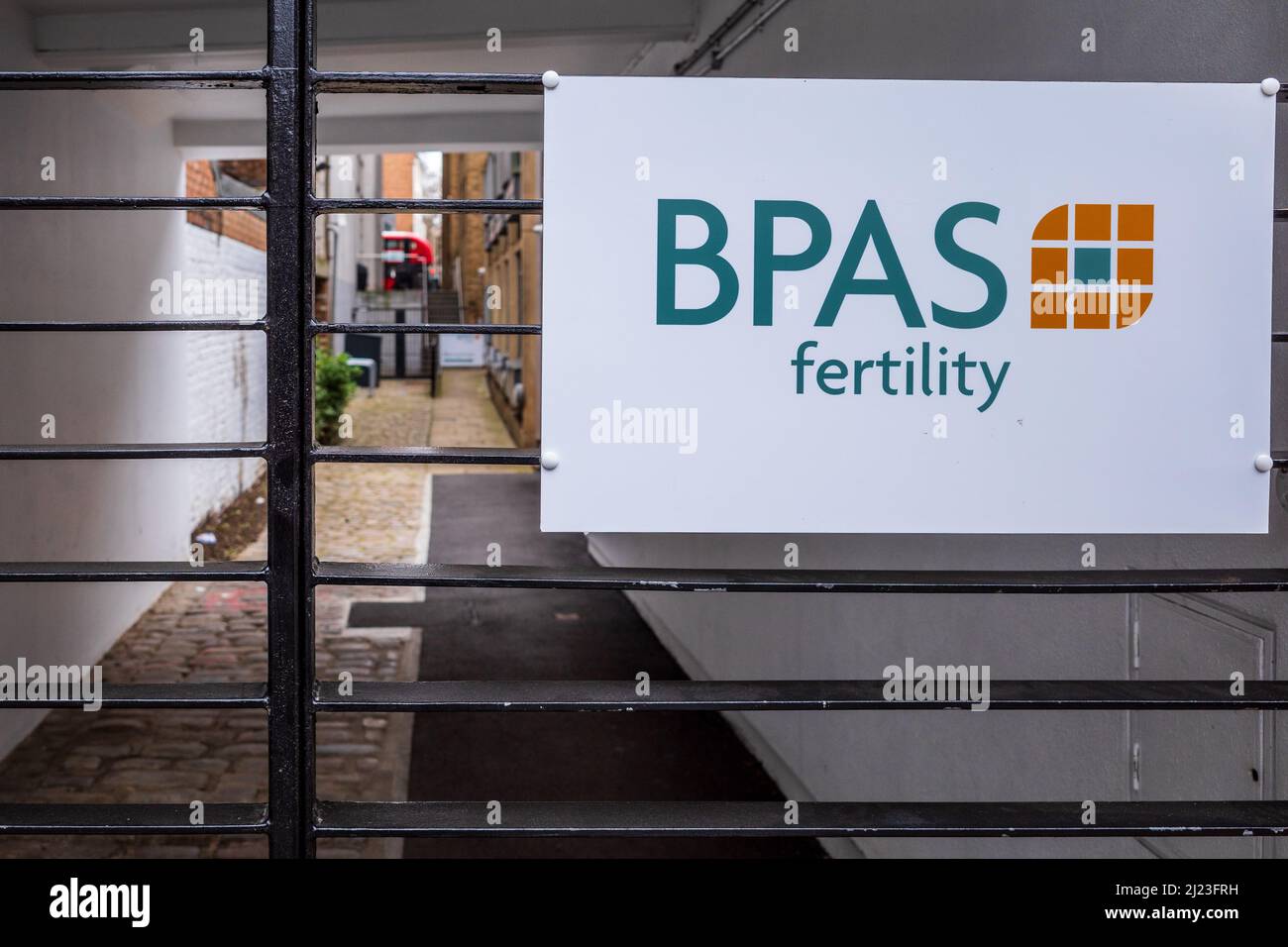 BPAS Fertility Services bei Christopher Place, Chalton St, London. Anbieter von gemeinnützigen Fruchtbarkeitsdiensten außerhalb des NHS. Stockfoto