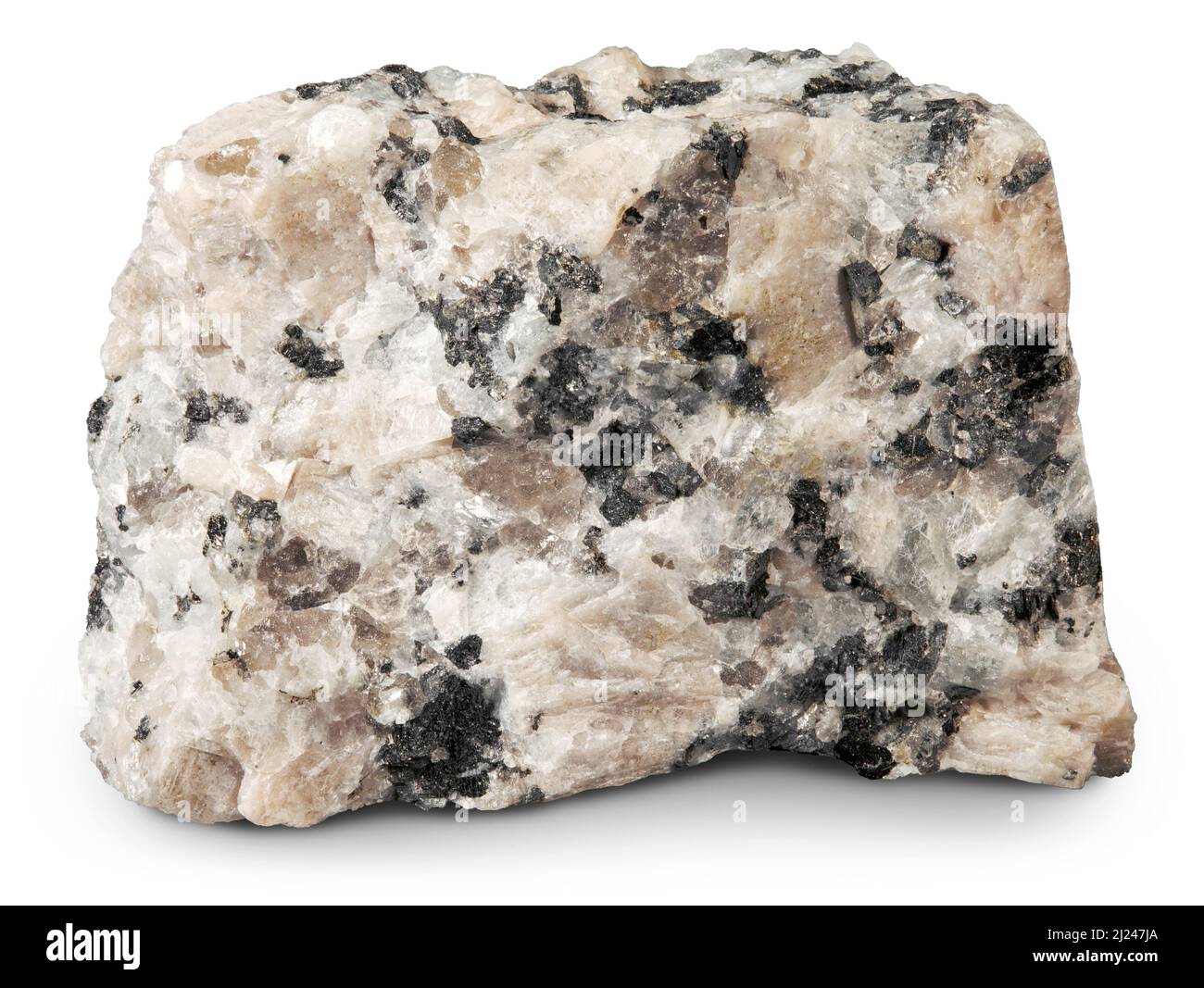 Biotit-Granit (magmatisches Tiefengestein), Minnesota Stockfoto
