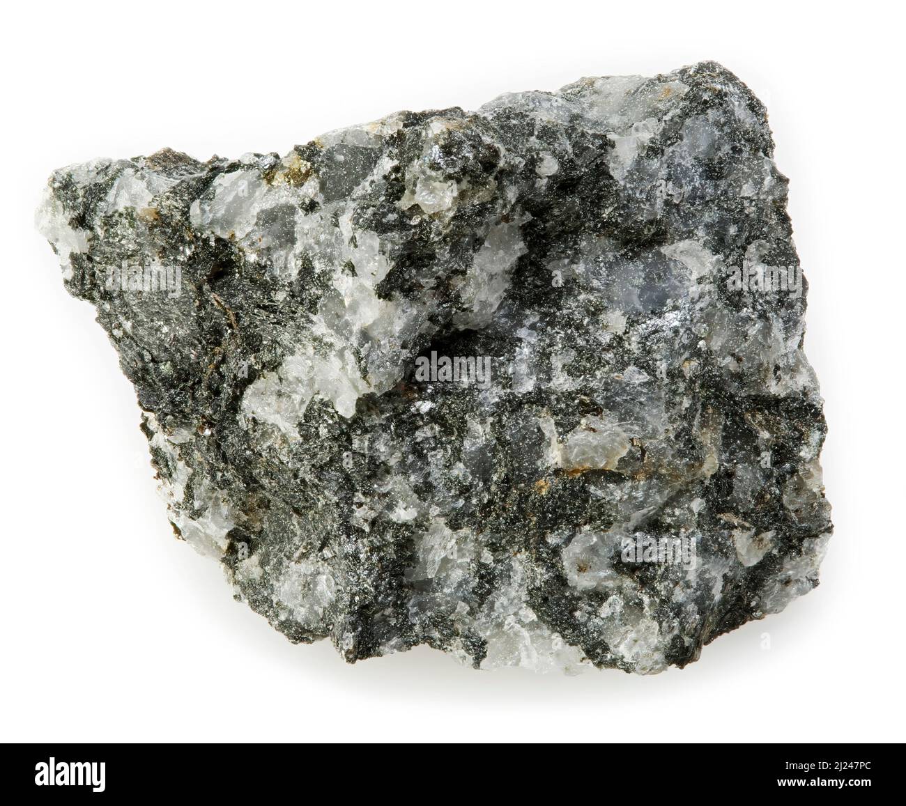 Gabbro-Diorit, aufdringliche Eruptivgestein, (plutonischen), Lanark, Ontario, Kanada Stockfoto