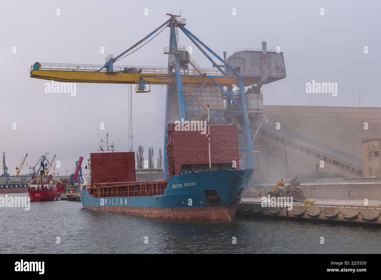 Bulk Terminal Danzig, Polen. Stockfoto