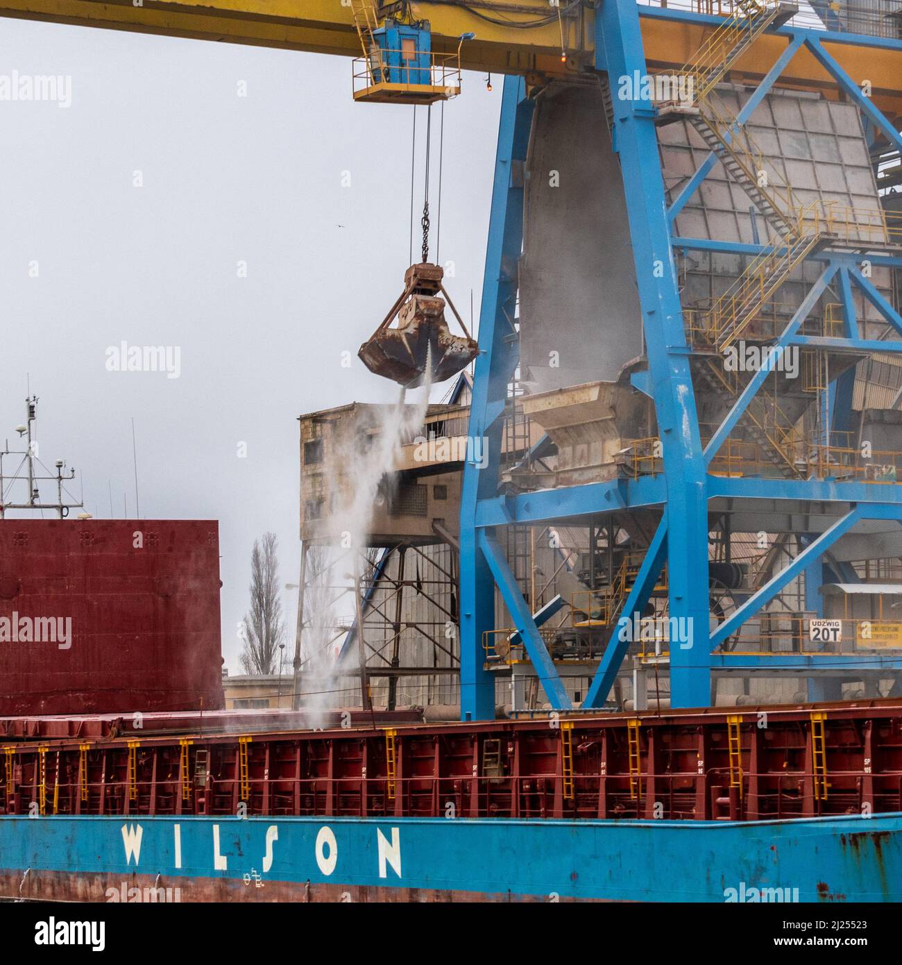 Bulk Terminal Danzig, Polen. Stockfoto