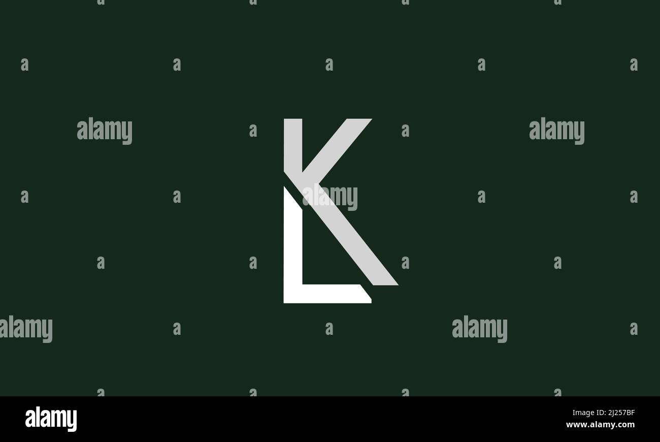 Buchstabenbuchstaben Initialen Monogramm Logo Lk Kl L Und K Stock Vektorgrafik Alamy