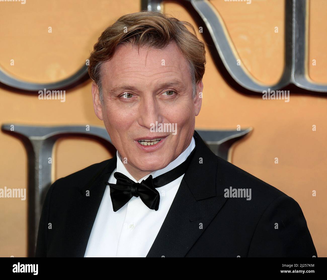 Mär 29, 2022 - London, England, UK - Oliver Masucci bei Fantastic Beasts: The Secrets of Dumbledore Weltfilmpremiere, Royal Festival Hall Stockfoto